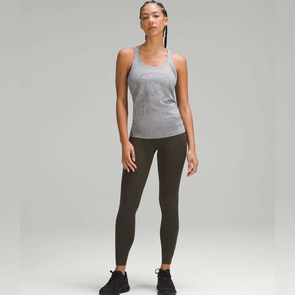 Lululemon Base Pace High Rise Tight 28” Size 6 Olive Green